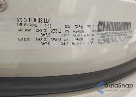 2019 Chrysler Pacifica Limited из США, поврежденный, VIN 2C4RC1GG9KR587802